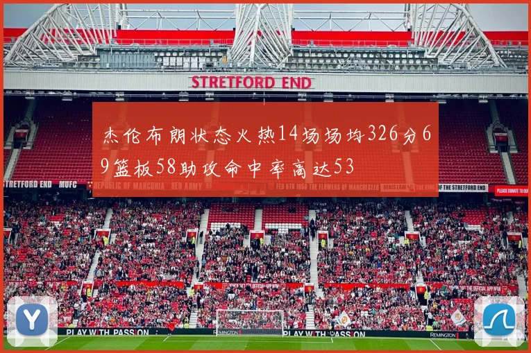 杰伦布朗状态火热14场场均326分69篮板58助攻命中率高达53